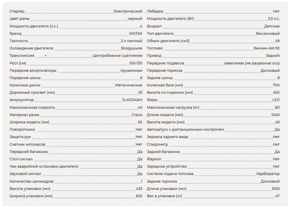 Квадроцикл детский