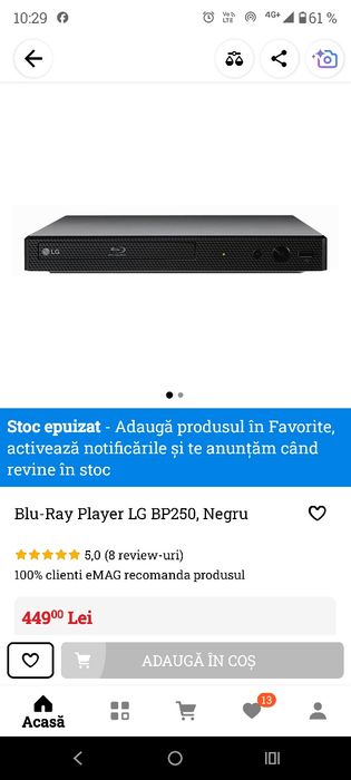 Vând dvd Blu-Ray Lg