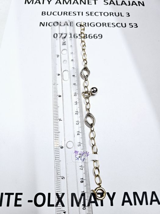 Vand bratara dama din aur 14 k 3.23 g cod 880