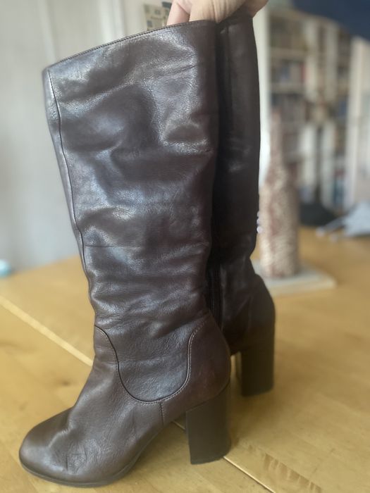 Кожени ботуши, #37, кафяви