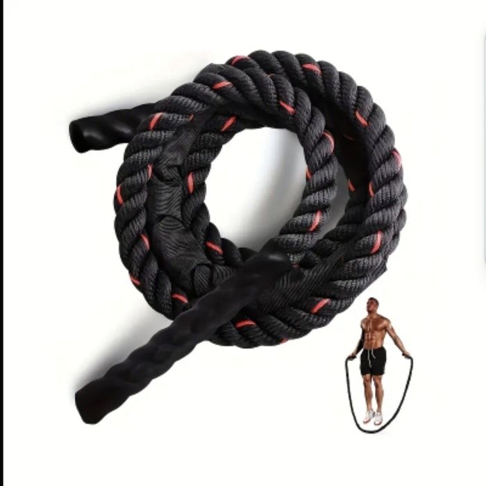 ДЕБЕЛО утежнено въже за скачане – максимален ефект за кратко време