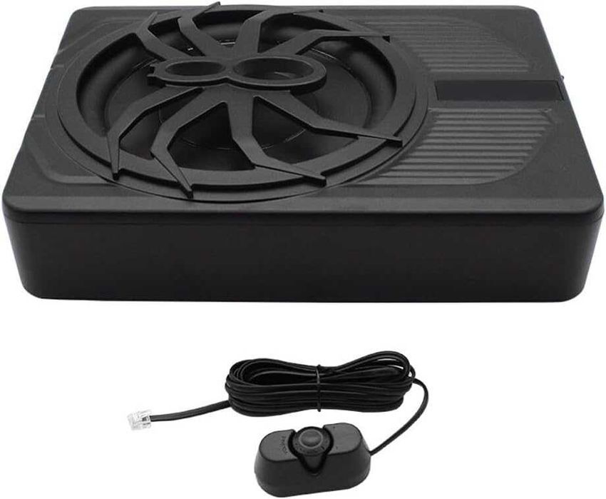 Активен субуфер под седалка 1000W LED - ултратънък авто бас