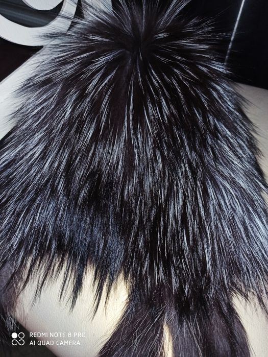 Дублёнка натуральная шапка норка