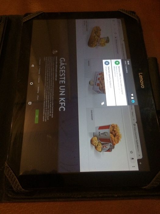 Lenovo tableta ecran fisurat