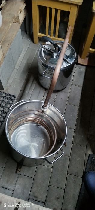 Cazan de țuică complet din inox.