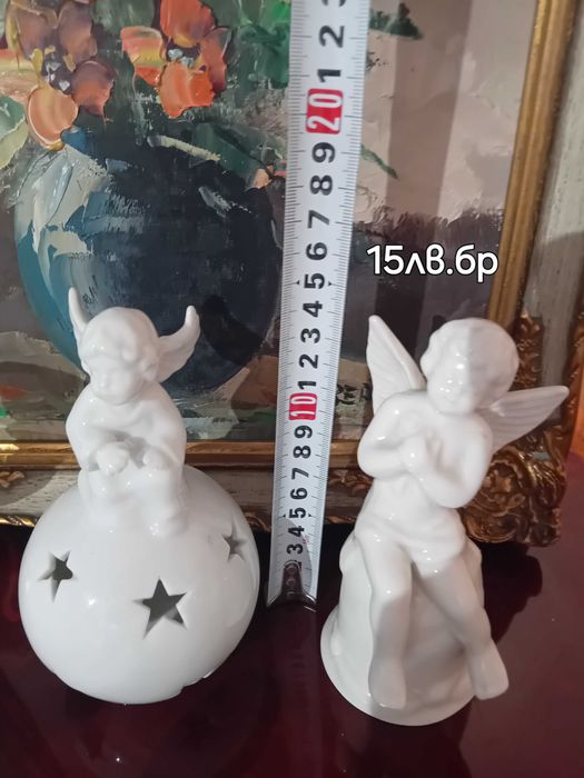 Фигури,свещници,солници,ангелчета и други.