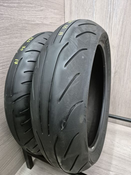 Set anvelope moto 120 70 17 cu 180 55 17 Michelin pilot pure