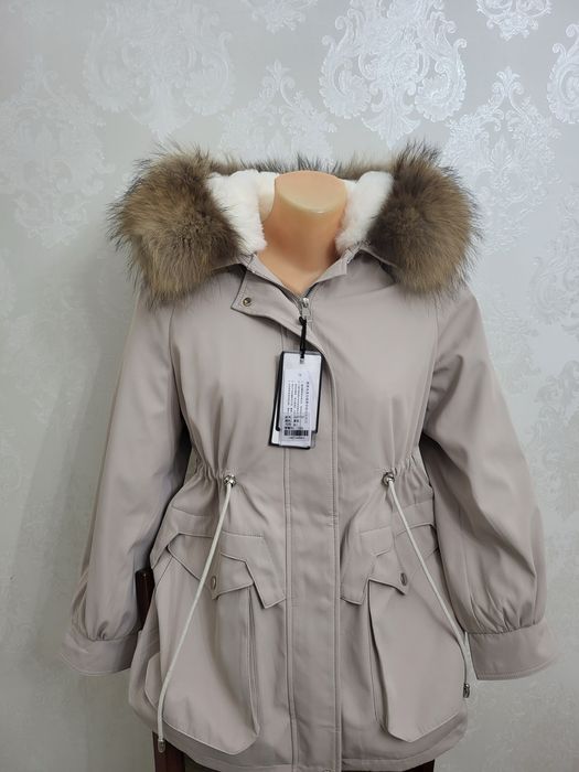 Парка натуралька 44 размер