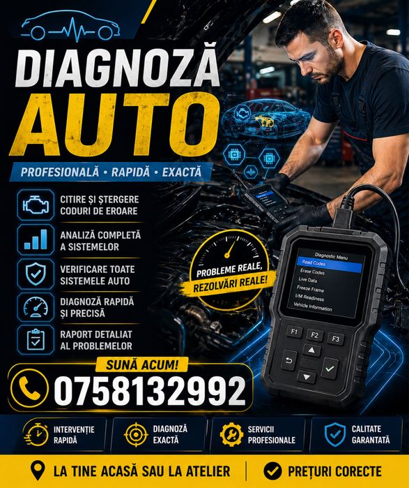 Diagnoza Auto Tester Launch