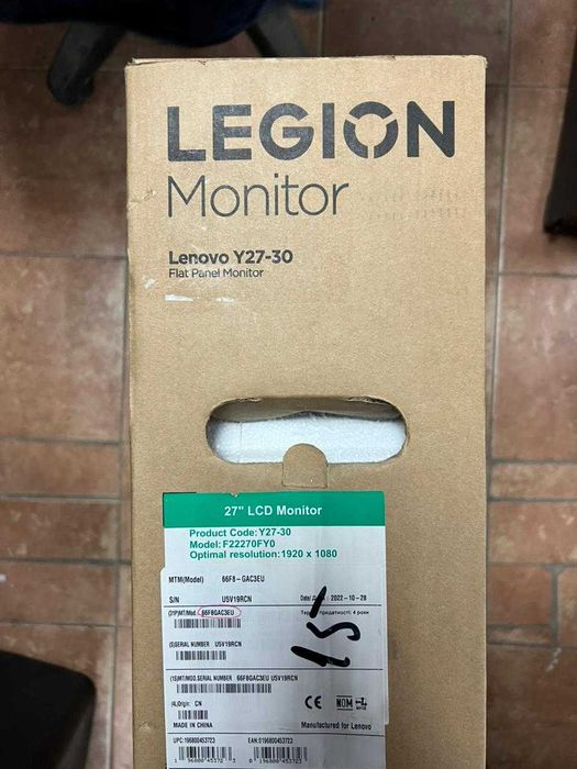 Монитор Lenovo Legion Y27-30