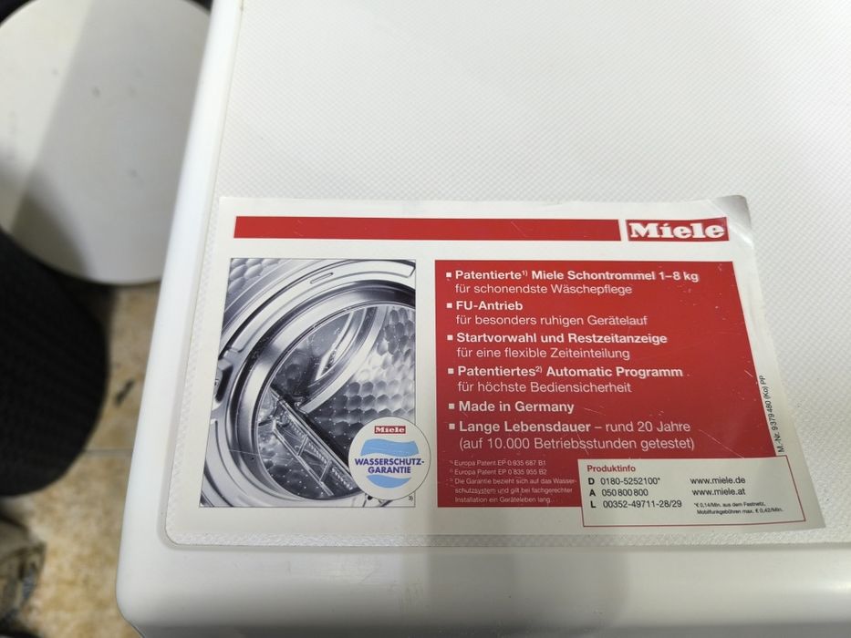 Пералня Miele W 5873 WPS - 8кг. 1600об.  инверторна.