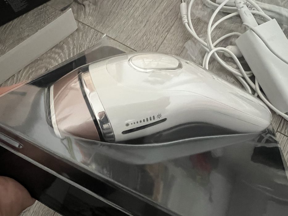 Epilator IPL Braun Silk-expert BD 5008 + Perie Facială NOUĂ (Pachet Complet, Cutie)