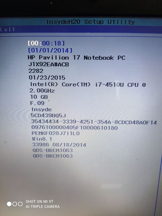 Продам ультрабук HP core i7