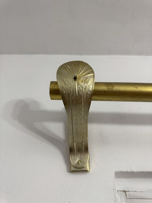 2 x Garnișă/bară perdea/galerie draperii metalică in stil clasic