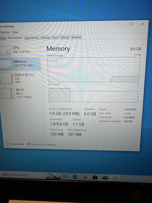 Laptop HP PROBOOK  G450 + Monitor gaming Acer EG220 Pbipx