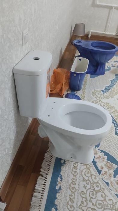 Унитаз с бочком.