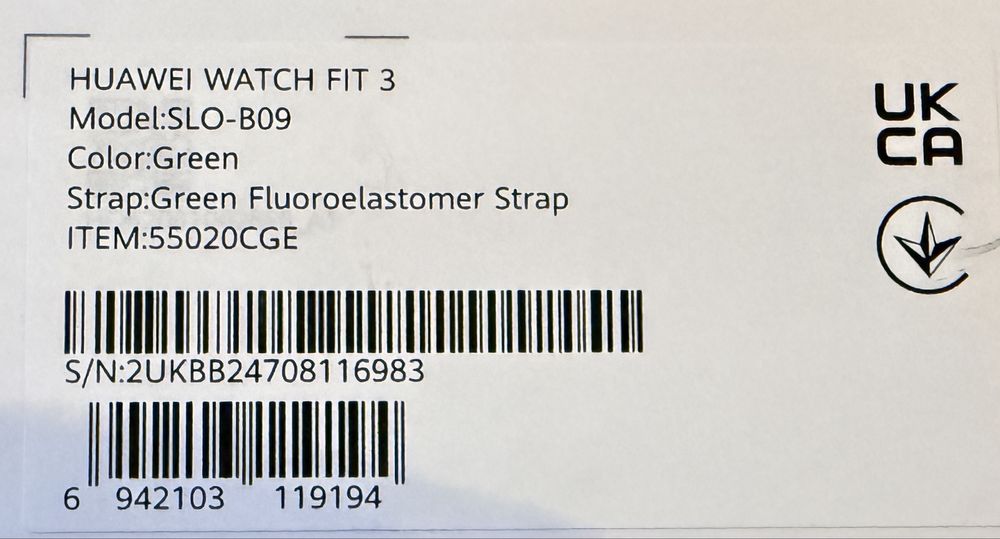 Huawei watch fit 3 + garantie