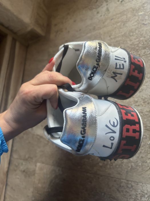 Кожени кецове portofino Dolce & Gabbana