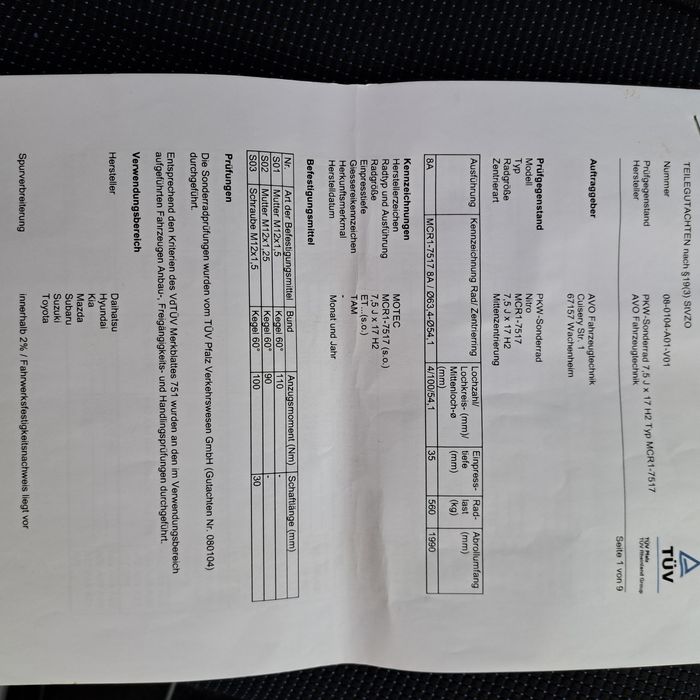 Джанти Motec MCR1-75 с гуми 17