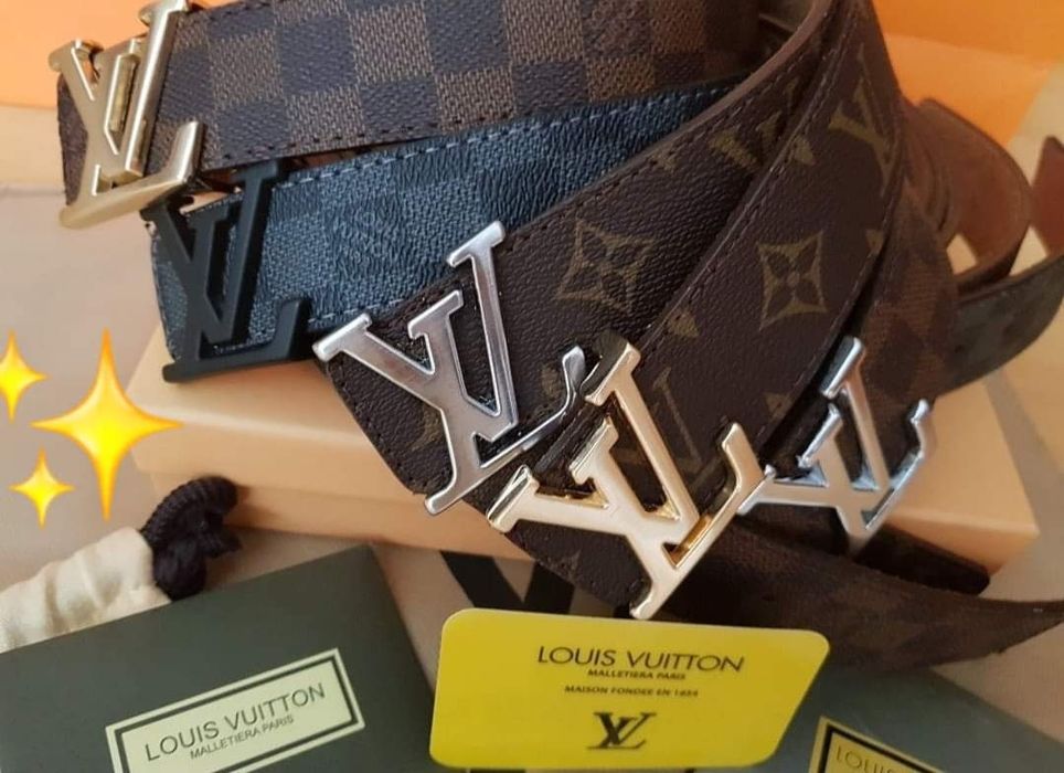 Curele piele naturala 100%,model unisex,logo metalic,cutie, saculet