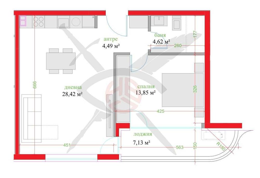 Продава се Двустаен апартамент в Варна, Трошево - 83 кв.м за 2109 €/кв.м - Снимка #1