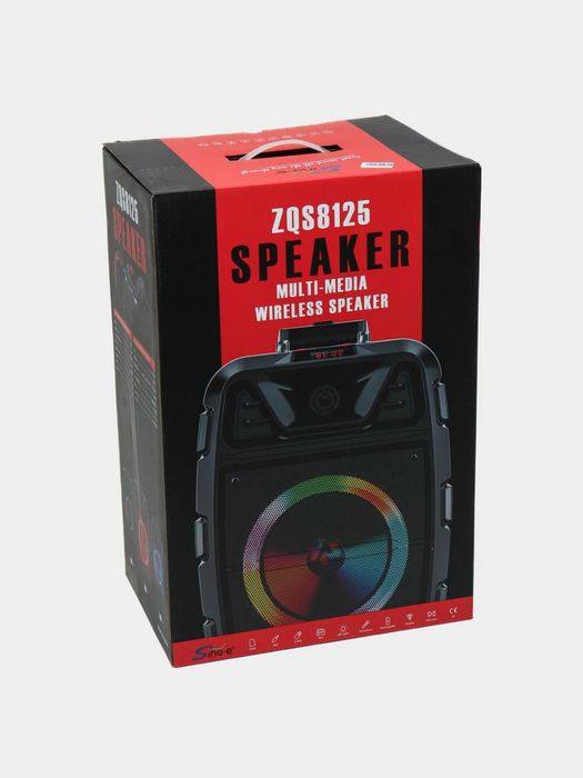 БЕПУЛ Доставка,Караоке bluetooth Колонкалар ZQS8125+Симсиз Микрофон