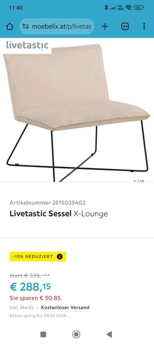 Fotoliu Livetastic X-Lounge