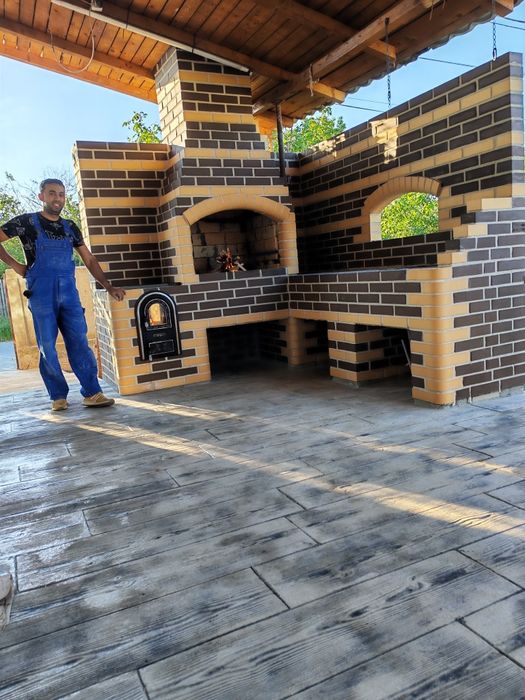 Grătare rustice din cărămidă