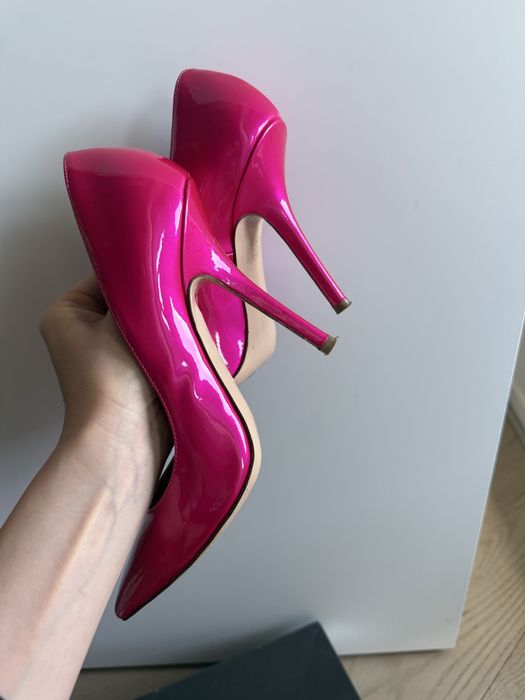 Pantofi lac, culoarea fucsia, 38, Marco Barbabella, Italia