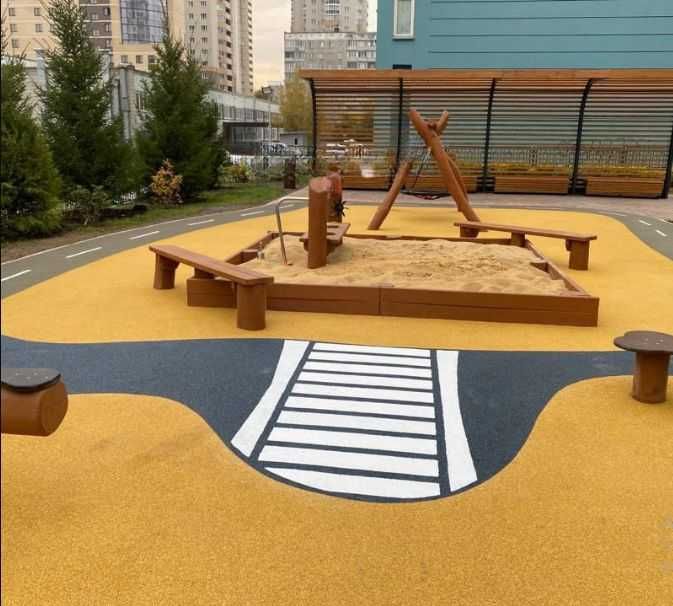 Резиновое покрытие спортзон — Uy va hovli uchun xavfsiz rezina qoplama