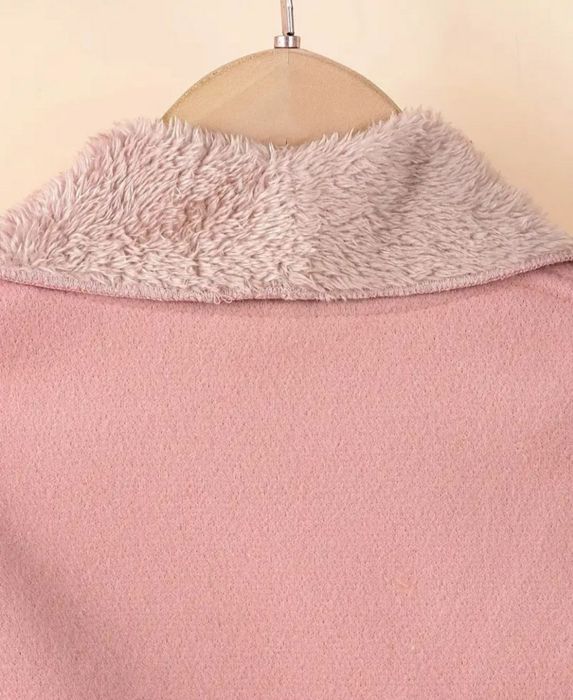 Palton elegant pt fetițe Roz prăfuit