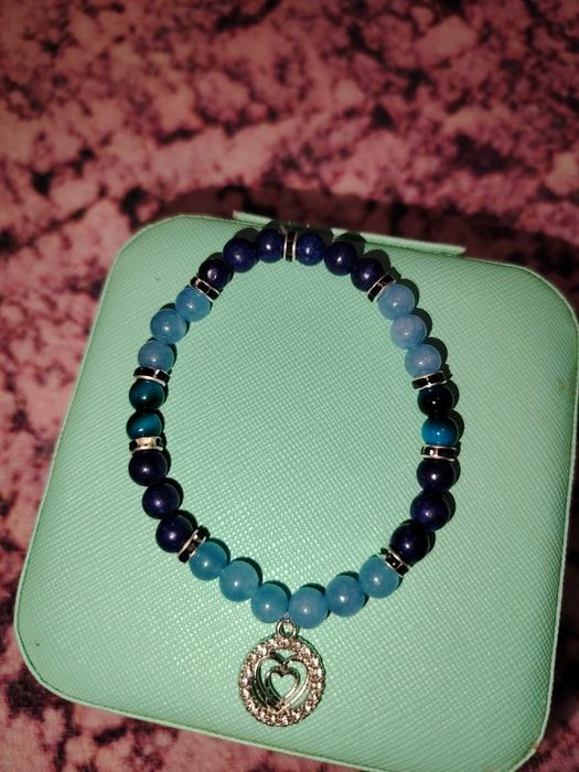 Гривна с Аквамарин, Лапиз лазули и тигрово око