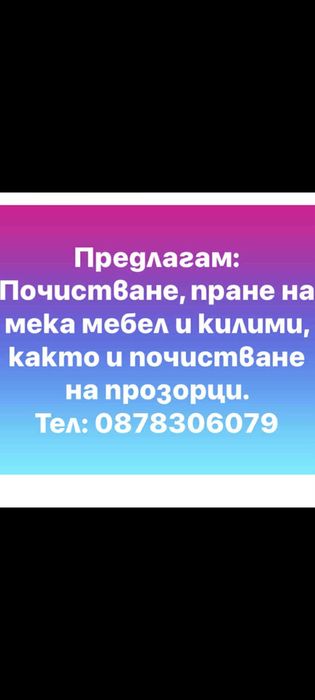 Профисионално почистване