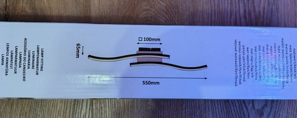 Plafoniera LED Heimdall 2280,12W,700lm,lumina calda,negru, modern,Nou!