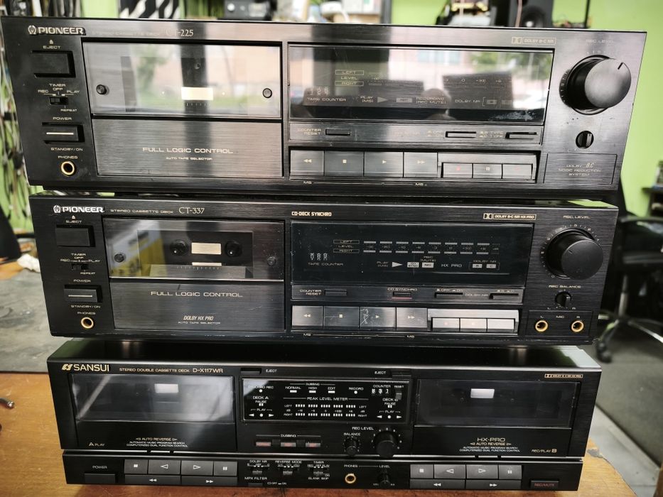 Deck Sony Pioneer  Sansui Akai Sherwood Technics
