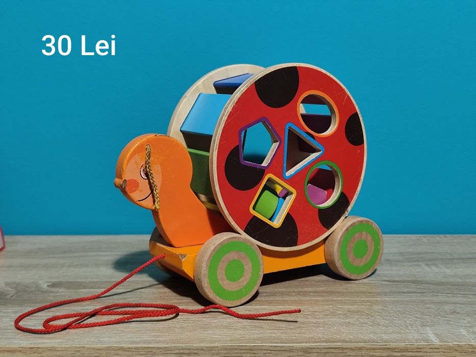 Jucarii lemn Montessori pt copii 0-3 ani