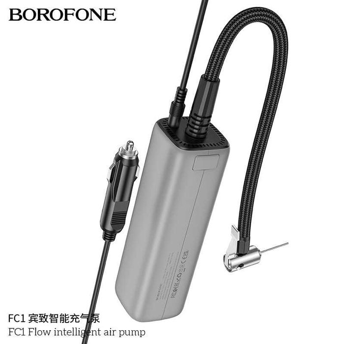 Borofone FC1 Автомобильный насос Flow Smart Air Pump Inflation 12V