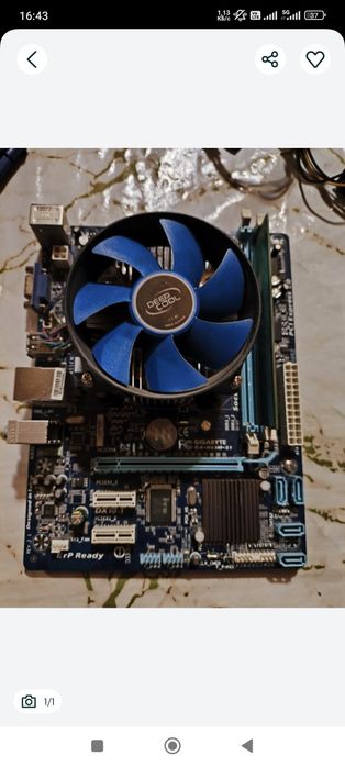 Материнская плата h61, i3-2100, 8gb RAM, 500gb HDD