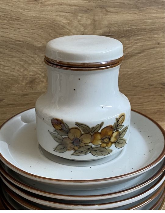 Винтидж немски ръчно рисуван сервиз -1970 гд