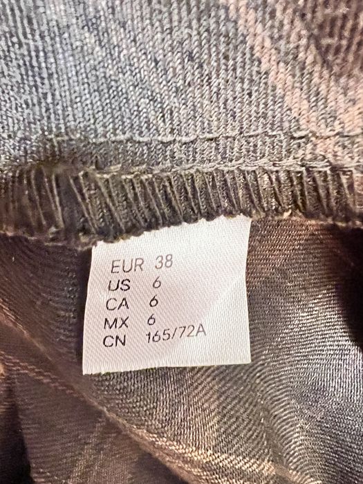 Fustă maro în carouri H&M