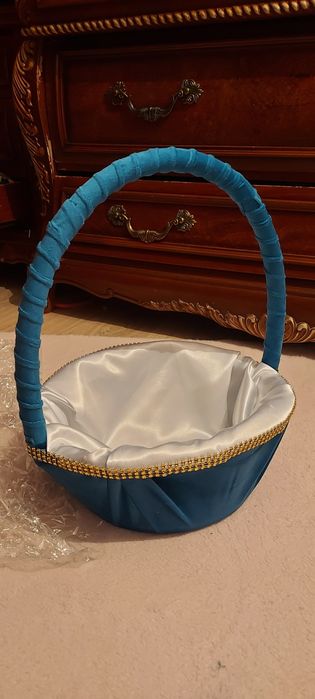 Корзина бирюзовя