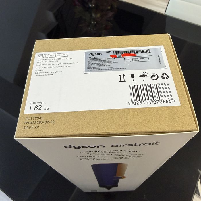 Dyson Airstrait Prussian Blue LCD sigilata