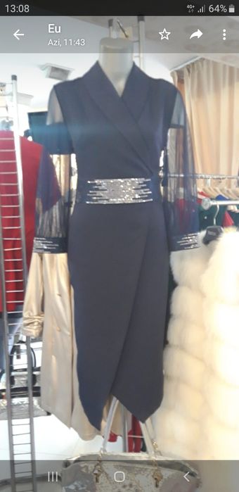 Rochie damă mar 38/40 albastră noua la 250 lei