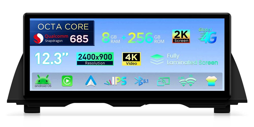 Продавам мултимедия с Андроид за БМВ 5 F10/F11 фейслифт.