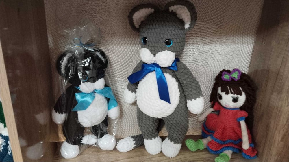 Вязанные игрушки, ручная работа