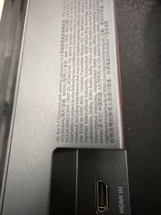 Boxe soundbar JBL Bar Surround 5.1, 550W, WiFi, AirPlay 2