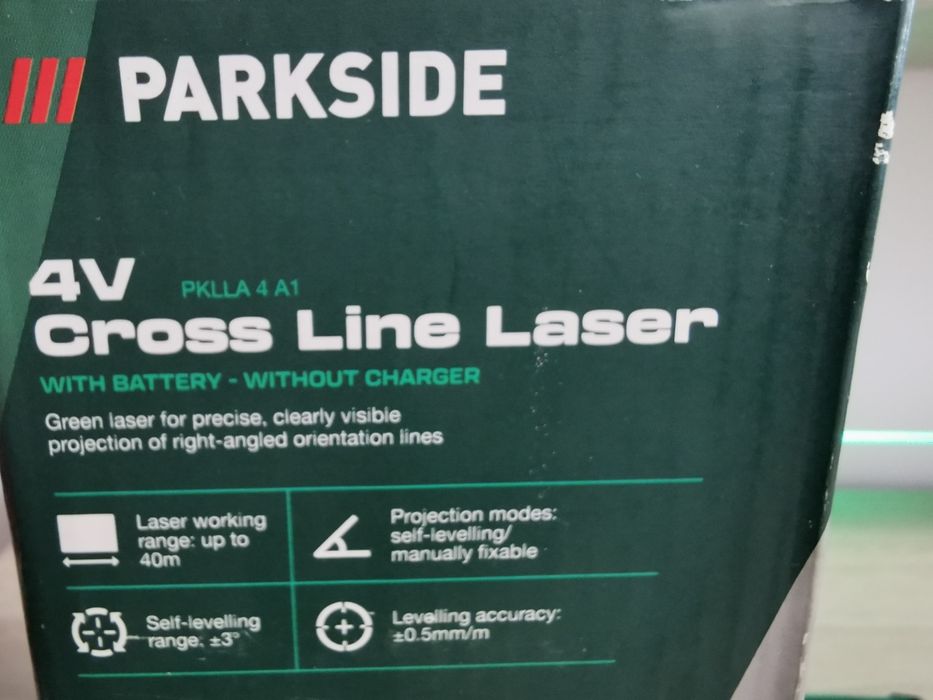 Nivela laser Parkside verde ca nou