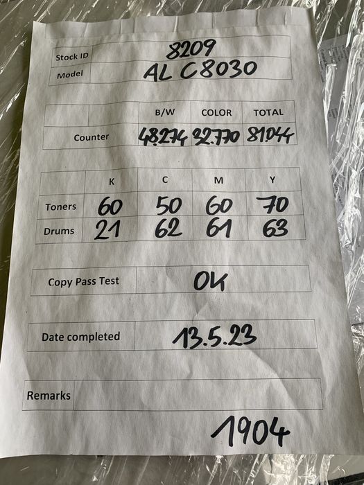 Multifunctional Xerox C8030 A3 color an 2020 low count