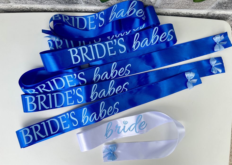 Сатенени ленти за моминско парти и вратовръзки за ергенско парти!