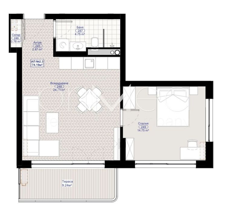 Продава се Двустаен апартамент в Черноморец - 74 кв.м за 813 €/кв.м - Снимка #2